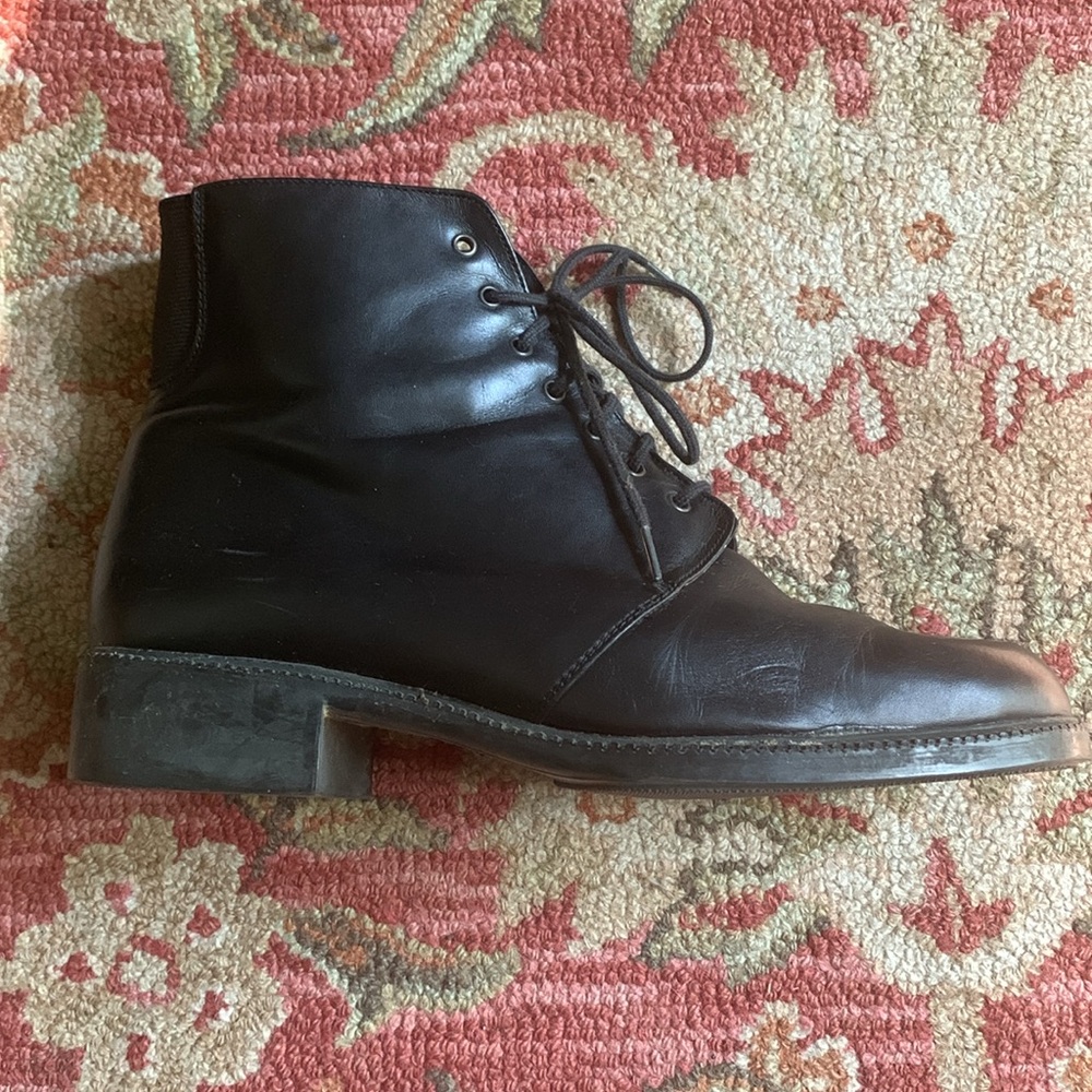 Kenneth Cole Black leather lace up Boots - Picture 5 of 15